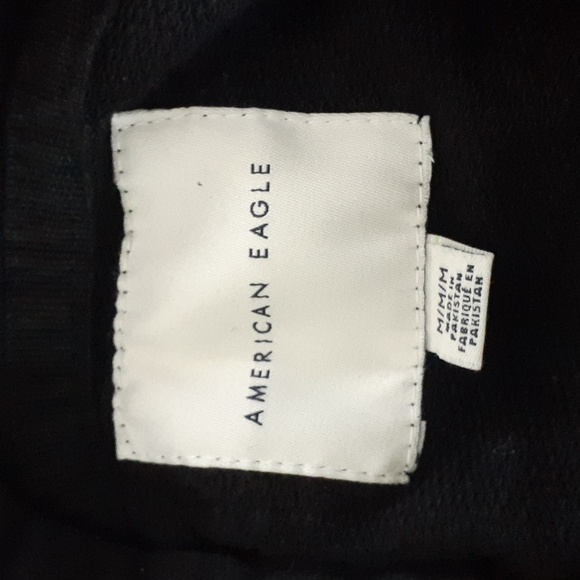 American Eagle black pullover graphic hoodie size medium unisex - Picture 9 of 10